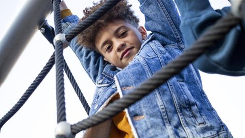 kids having fun playground outdoors